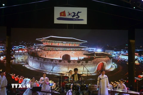 Sự kiện 'Ngày Hàn Quốc tại Quảng Nam'. (Ảnh: Đỗ Trưởng/TTXVN)