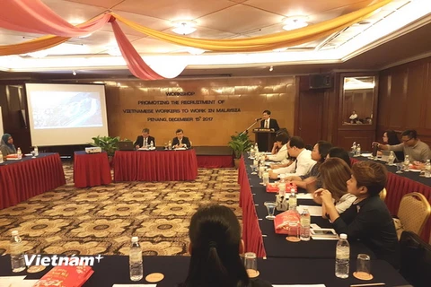 Hội thảo tìm kiếm giải pháp đưa lao động Việt Nam sang Malaysia. (Ảnh: Hoàng Nhương/Vietnam+)
