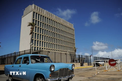 Đại sứ quán Mỹ tại Havana, Cuba. (Nguồn: AFP/TTXVN)