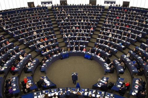 Toàn cảnh cuộc họp Nghị viện châu Âu ở Strasbourg, miền đông Pháp. (Nguồn: AFP/TTXVN)