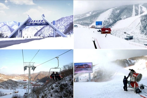 Khu nghỉ dưỡng trượt tuyết Masikryong ở Triều Tiên. (Nguồn: Yonhap/TTXVN)
