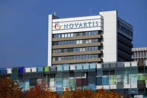 Một tòa nhà của Tập đoàn dược phẩm Novartis ở Basel, Thụy Sỹ ngày 27/10/2015. (Nguồn: AFP/TTXVN)