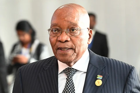 Tổng thống Nam Phi Jacob Zuma tới dự Hội nghị thượng đỉnh các nhà lãnh đạo Liên minh châu Phi (AU) ở Addis Ababa, Ethiopia ngày 29/1. (Nguồn: AFP/TTXVN)