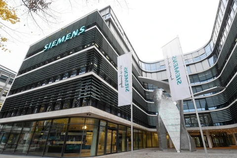 Trụ sở Tập đoàn Siemens Joe Kaeser tại Munich, Đức ngày 9/11. (Nguồn: AFP/TTXVN)