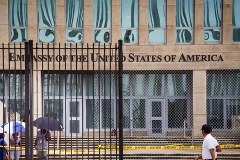 Đại sứ quán Mỹ tại La Habana, Cuba ngày 29/9/2017. (Nguồn: AFP/TTXVN)