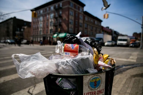 Rác thải tại New York. (Nguồn: nytimes.com)