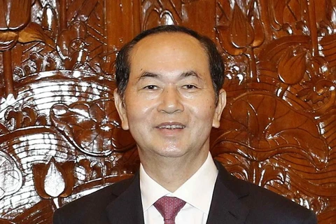 Chủ tịch nước Trần Đại Quang. (Ảnh: Văn Điệp/TTXVN)