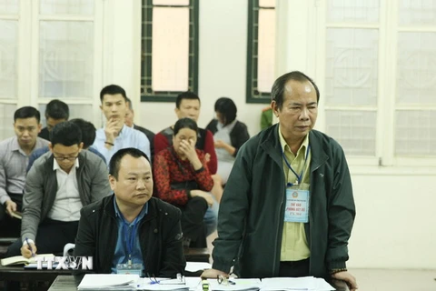 Bị cáo Bùi Văn Khen tại phiên tòa. (Ảnh: Lâm Khánh/TTXVN)