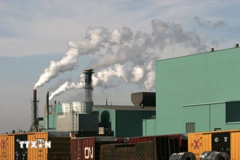 Một nhà máy sản xuất thép tại Hamilton, Ontario, Canada. (Nguồn: AFP/TTXVN)