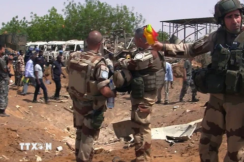 Binh sỹ thuộc lực lượng gìn giữ hòa bình của Liên hợp quốc được triển khai tại Gao, Mali. (Nguồn: AFP/TTXVN)