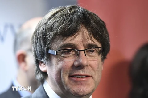Thủ hiến Catalonia Carles Puigdemont. (Nguồn: AFP/TTXVN)