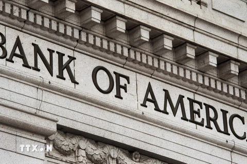 Trụ sở ngân hàng Bank of America tại Washington, Mỹ. (Nguồn: AFP/TTXVN)