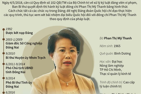 [Infographics] Quan lộ và sai phạm của bà Phan Thị Mỹ Thanh
