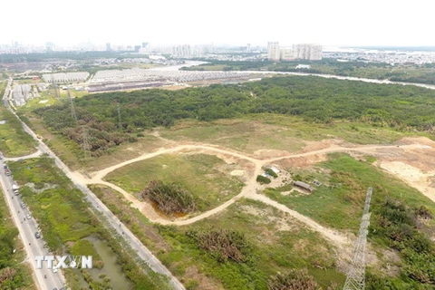 Khu đất hơn 32 ha được Công ty Tân Thuận chuyển nhượng không đúng quy định cho Công ty Quốc Cường Gia Lai. (Ảnh: TTXVN phát)