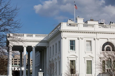 Nhà Trắng tại thủ đô Washington DC., Mỹ ngày 8/3. (Nguồn: THX/TTXVN)