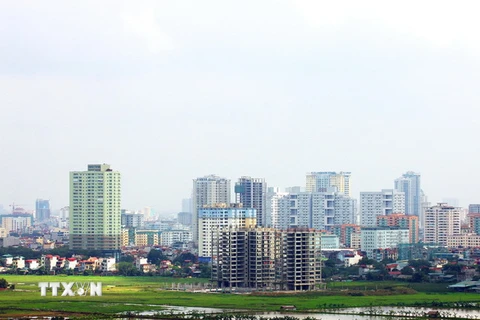 Một góc khu đô thị Mỹ Đình II, quận Nam Từ Liêm, Hà Nội. (Ảnh minh họa: Tuấn Anh/TTXVN)