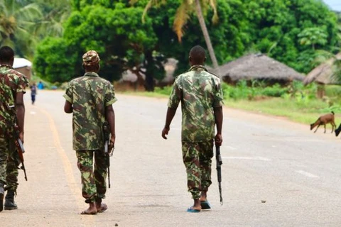 Lực lượng an ninh được tăng cường ở Cabo Delgado. (Nguồn: AFP)