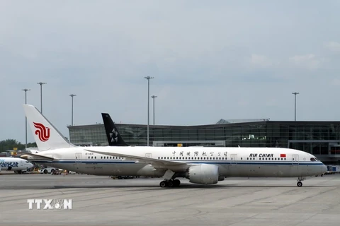 Một máy bay của hãng hàng không Air China. (Nguồn: AFP/TTXVN)