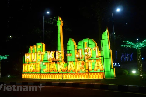 Nhà thờ Hồi giáo Istiqlal tại Jakarta sửa sang chào đón lễ Idul Fitri. (Ảnh: Đỗ Quyên/Vietnam+)