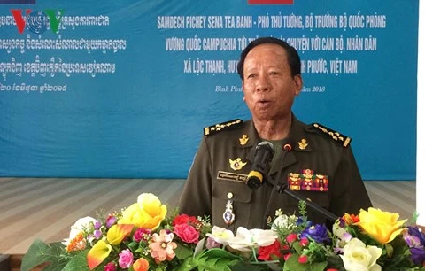Phó Thủ tướng Campuchia thăm một số địa danh ở Bình Phước 