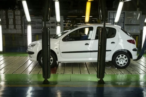 Cơ sở sản xuất của hãng sản xuất xe ôtô của Pháp PSA tại Iran. (Nguồn: france24.com)