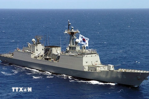 Tàu chiến của hải quân Hàn Quốc. (Nguồn: Courtesy of Wikipedia/TTXVN)