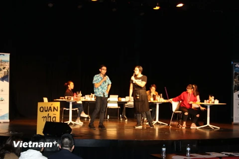 Vở kịch Quán Nhà do các sinh viên thuộc Hội sinh viên Việt Nam tại bang New South Wales (VDS group) biểu diễn. (Ảnh: Diệu Linh/Vietnam+)