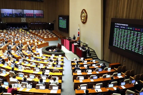 Toàn cảnh phiên họp của Quốc hội Hàn Quốc ở Seoul ngày 28/5. (Nguồn: YONHAP/ TTXVN)
