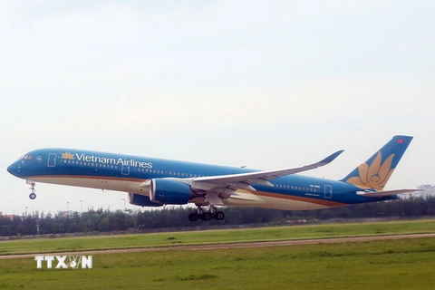 Máy bay của Vietnam Airlines. (Ảnh: Huy Hùng/TTXVN)