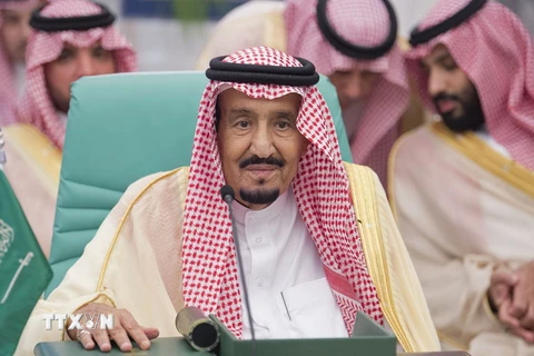 Quốc vương Arabia Salman bin Abdulaziz tại cuộc họp ở Mecca ngày 11/6. Ảnh: (Nguồn: AFP/TTXVN)