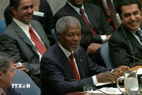 Cựu Tổng thư ký Kofi Annan. (Ảnh: AFP/TTXVN)