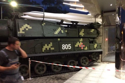 Chiếc xe chở tên lửa. (Nguồn: 9111.ru)