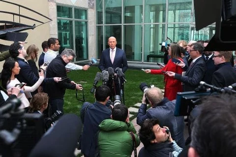 Bộ trưởng Bộ Nội vụ Peter Dutton vừa từ chức. (Nguồn:News Corp Australia)