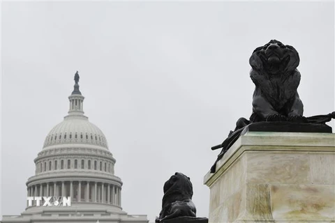 Tòa nhà Quốc hội Mỹ ở thủ đô Washington D.C. (Ảnh: THX/TTXVN)