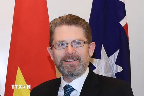 Chủ tịch Thượng viện Australia Scott Ryan. (Ảnh: Thống Nhất/TTXVN)