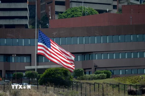 Đại sứ quán Mỹ tại Caracas, Venezuela. (Ảnh: AFP/ TTXVN)