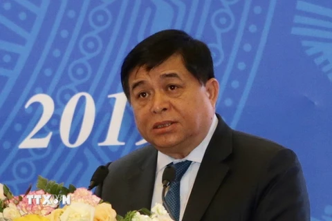 Bộ trưởng Bộ Kế hoạch và Đầu tư Nguyễn Chí Dũng. (Ảnh: Trần Việt/TTXVN)
