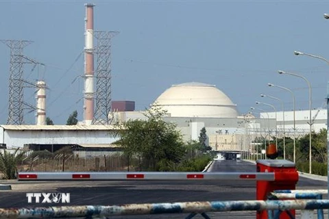 Toàn cảnh nhà máy điện hạt nhân Bushehr của Iran nằm cách thủ đô Tehran 1200km về phía nam ngày 20/8. (Nguồn: AFP/ TTXVN)