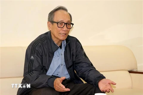 Ông Trần Mạnh Thường, một trong những phóng viên ảnh đầu tiên có mặt tại Cao Bằng khi cuộc chiến tranh biên giới phía Bắc năm 1979 nổ ra. (Ảnh: Quang Đán/TTXVN)