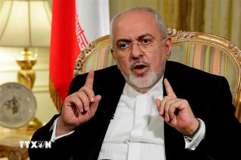 Ngoại trưởng Iran Mohammad Javad Zarif phát biểu tại Tehran. (Ảnh: IRNA/TTXVN)