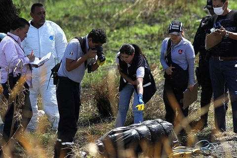 Hiện trường khu vực tìm thấy các thi thể. (Nguồn: AFP/Getty Images)