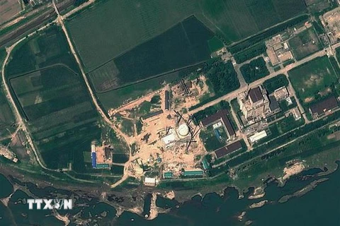 Hình ảnh do vệ tinh GeoEye cung cấp về cơ sở hạt nhân Yongbyon của Triều Tiên. (Ảnh: AFP/TTXVN)