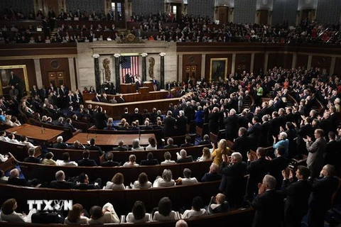 Toàn cảnh một phiên họp của Quốc hội Mỹ tại Washington DC., ngày 5/2/2019. (Ảnh: THX/TTXVN)
