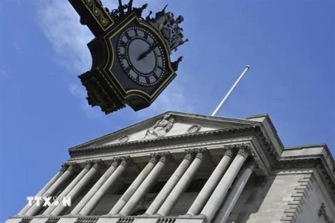 Trụ sở Ngân hàng Trung ương Anh ở London. (Ảnh: REUTERS/TTXVN)
