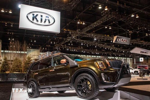 Mẫu xe của hãng Kia được giới thiệu tại Triển lãm ôtô Chicago, Mỹ, ngày 7/2/2019. (Ảnh: THX/ TTXVN)