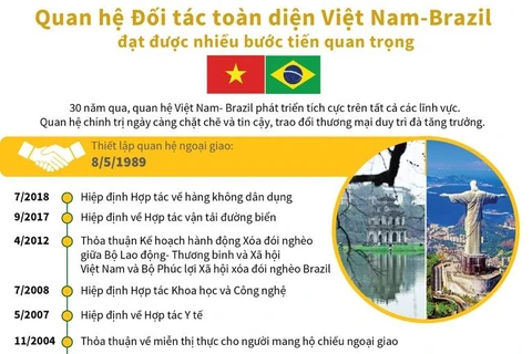 Dấu mốc quan trọng trong quan hệ đối tác toàn diện Việt Nam-Brazil