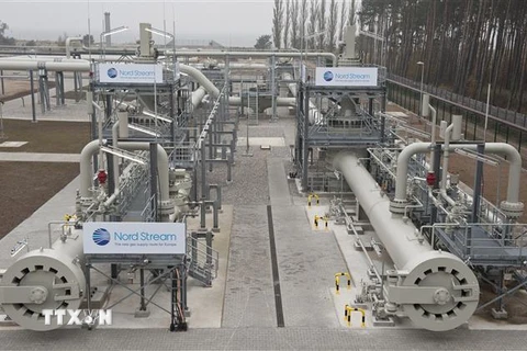 Hệ thống đường ống dẫn khí đốt qua biển Baltic tại Lubmin, Đức. (Ảnh: AFP/ TTXVN)