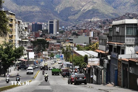 Đường phố ở Caracas, Venezuela. (Ảnh: AFP/ TTXVN)