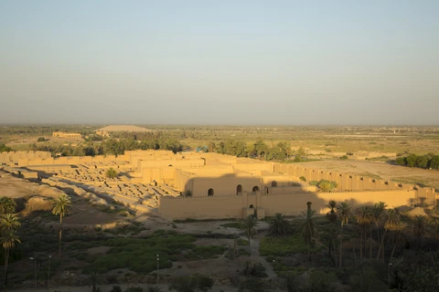 Toàn cảnh thành phố cổ Babylon ở phía nam thủ đô Baghdad, Iraq. (Ảnh: AFP/TTXVN)