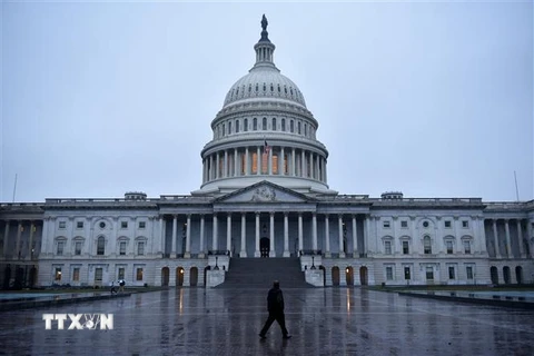 Tòa nhà Quốc hội Mỹ tại Washington, DC. (Ảnh: AFP/ TTXVN)